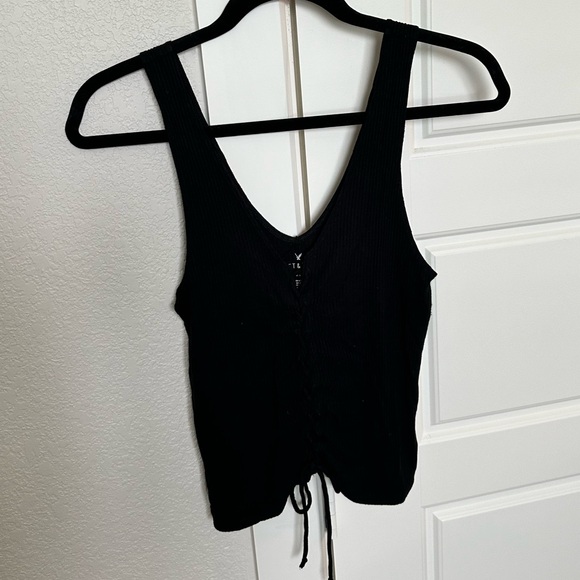 American Eagle Lace Up Tank Top - Picture 1 of 3